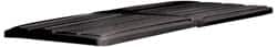 Rubbermaid - 82-7/8" Long x 44-1/2" Wide x 3" High, Black Polyethylene Hinged Lid - Use with Lid for 1025 and 1026 - Americas Industrial Supply