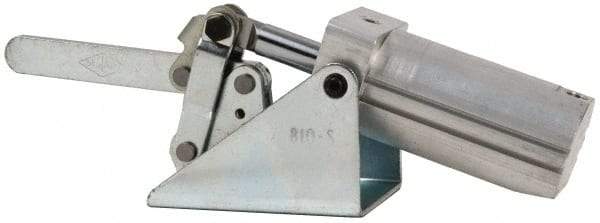 De-Sta-Co - 750 Lb Inner Hold Capacity, Horiz Mount, Air Power Hold-Down Toggle Clamp - 1/8 NPT Port, 145 Max psi, 99° Bar Opening, 45.47mm Height Under Bar - Americas Industrial Supply