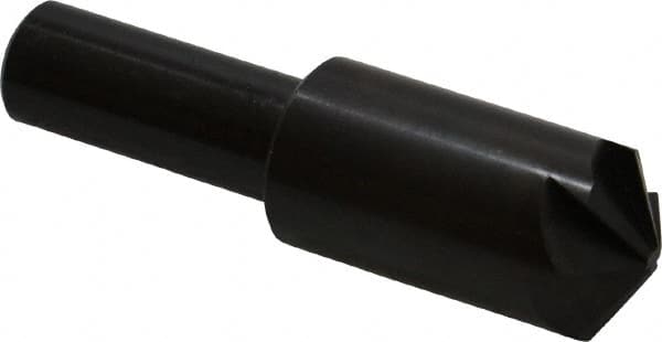 Hertel - 3/4" Head Diam, 1/2" Shank Diam, 6 Flute 120° High Speed Steel Countersink - Americas Industrial Supply