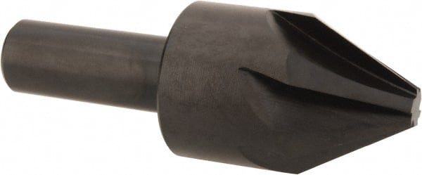 Hertel - 1" Head Diam, 1/2" Shank Diam, 6 Flute 60° High Speed Steel Countersink - Americas Industrial Supply