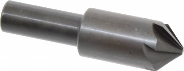 Hertel - 3/4" Head Diam, 1/2" Shank Diam, 6 Flute 90° High Speed Steel Countersink - Americas Industrial Supply