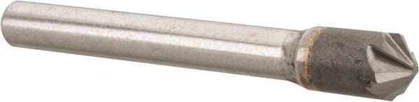Hertel - 5/16" Head Diam, 1/4" Shank Diam, 6 Flute 100° Solid Carbide Countersink - Americas Industrial Supply