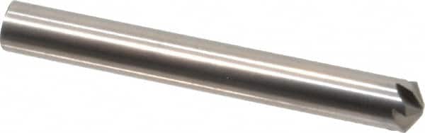 Hertel - 3/16" Head Diam, 3/16" Shank Diam, 6 Flute 120° Solid Carbide Countersink - Americas Industrial Supply