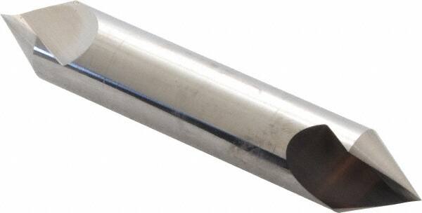 Hertel - 5/8" Head Diam, 5/8" Shank Diam, 1 Flute 60° Solid Carbide Countersink - Americas Industrial Supply