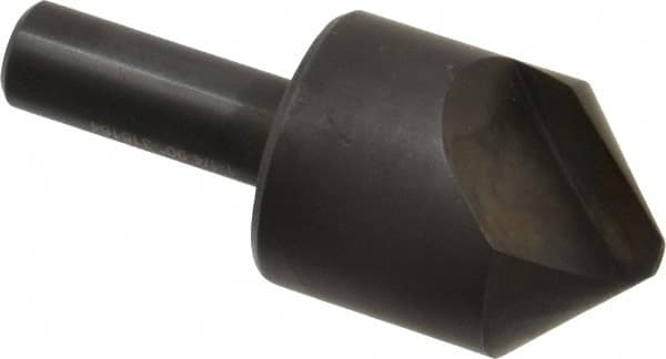 Hertel - 1-1/4" Head Diam, 1/2" Shank Diam, 1 Flute 90° High Speed Steel Countersink - Americas Industrial Supply