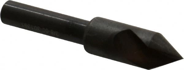 Hertel - 3/8" Head Diam, 1/4" Shank Diam, 1 Flute 60° High Speed Steel Countersink - Americas Industrial Supply