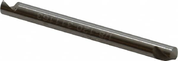 Hertel - 1/8" Head Diam, 1/8" Shank Diam, 1 Flute 120° High Speed Steel Countersink - Americas Industrial Supply