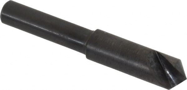 Hertel - 5/16" Head Diam, 1/4" Shank Diam, 1 Flute 100° High Speed Steel Countersink - Americas Industrial Supply