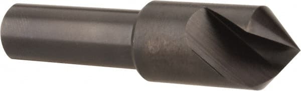 Hertel - 1/2" Head Diam, 3/8" Shank Diam, 1 Flute 90° High Speed Steel Countersink - Americas Industrial Supply