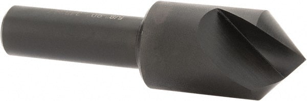 Hertel - 5/8" Head Diam, 3/8" Shank Diam, 1 Flute 90° High Speed Steel Countersink - Americas Industrial Supply