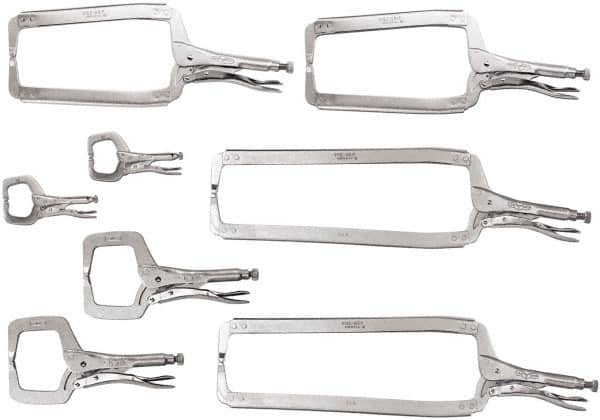 Irwin - 8 Piece Locking Clamp Plier Set - Comes in Box - Americas Industrial Supply