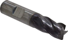 Guhring - 5/8", 3/4" LOC, 5/8" Shank Diam, 3" OAL, 4 Flute, Solid Carbide Square End Mill - Single End, FIREX Finish, Spiral Flute, 35/38° Helix, Centercutting, Right Hand Cut, Right Hand Flute, Series 3099 - Americas Industrial Supply