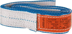 Lift-All - 5' Long x 2" Wide, 6,400 Lb Vertical Capacity, 1 Ply, Nylon Web Sling - 5,000 Lb Choker Capacity - Americas Industrial Supply