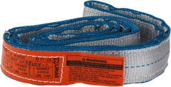 Lift-All - 4' Long x 2" Wide, 12,400 Lb Vertical Capacity, 2 Ply, Nylon Web Sling - 9,900 Lb Choker Capacity - Americas Industrial Supply