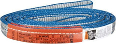 Lift-All - 8' Long x 1" Wide, 3,200 Lb Vertical Capacity, 2 Ply, Polyester Web Sling - 2,500 Lb Choker Capacity - Americas Industrial Supply