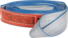 Lift-All - 12' Long x 2" Wide, 3,200 Lb Vertical Capacity, 1 Ply, Polyester Web Sling - 2,500 Lb Choker Capacity - Americas Industrial Supply