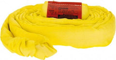 Lift-All - 10' Long x 1-3/4" Wide, Polyester Web Sling - 6,700 Lb Choker Capacity, 1-1/8" Diam Chain, Yellow - Americas Industrial Supply