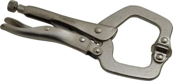 Paramount - 6" OAL C-Clamp Locking Pliers - 1-1/2" Jaw Depth, 2" Jaw Opening, Standard Handle - Americas Industrial Supply