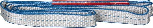 Lift-All - 3' Long x 1" Wide, 3,200 Lb Vertical Capacity, 1 Ply, Polyester Web Sling - 2,500 Lb Choker Capacity - Americas Industrial Supply