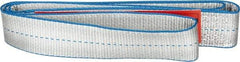 Lift-All - 3' Long x 2" Wide, 6,400 Lb Vertical Capacity, 1 Ply, Polyester Web Sling - 5,000 Lb Choker Capacity - Americas Industrial Supply
