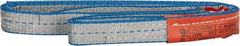 Lift-All - 3' Long x 1" Wide, 3,200 Lb Vertical Capacity, 2 Ply, Polyester Web Sling - 2,500 Lb Choker Capacity - Americas Industrial Supply