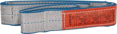 Lift-All - 3' Long x 2" Wide, 6,400 Lb Vertical Capacity, 2 Ply, Polyester Web Sling - 5,000 Lb Choker Capacity - Americas Industrial Supply