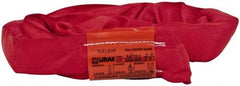 Lift-All - 9' Long x 2" Wide, Polyester Web Sling - 10,600 Lb Choker Capacity, 1-3/8" Diam Chain, Red - Americas Industrial Supply