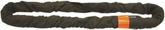 Lift-All - 10' Long x 5-1/4" Wide, Polyester Web Sling - 72,000 Lb Choker Capacity, 3-5/8" Diam Chain, Black - Americas Industrial Supply