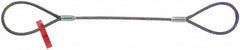 Lift-All - 10' Long, 3,086 Lb Vertical Capacity, Carbon Steel Web Sling - 2,425 Lb Choker Capacity, 3/8" Diam Chain - Americas Industrial Supply
