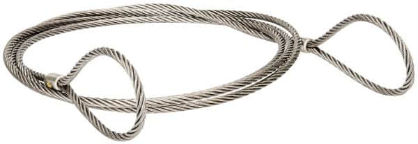 Lift-All - 10' Long, 1,433 Lb Vertical Capacity, Carbon Steel Web Sling - 1,058 Lb Choker Capacity, 1/4" Diam Chain - Americas Industrial Supply