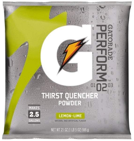 Gatorade - 21 oz Pack Lemon-Lime Activity Drink - Powdered, Yields 2.5 Gal - Americas Industrial Supply