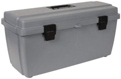 Flambeau - 1 Compartment 1 Tray Utility Tool Box - 20-5/8" Wide x 7-1/2" Deep x 10" High, Copolymer Resin, Gray - Americas Industrial Supply