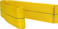 Made in USA - 3' Long x 3" Wide, 6,600 Lb Basket Capacity, 6,600 Lb Vertical Capacity, 1 Ply, Nylon Web Sling - 5,280 Lb Choker Capacity - Americas Industrial Supply