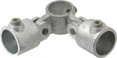 Kee - 1-1/4" Pipe, Malleable Iron Swivel Socket Pipe Rail Fitting - Galvanized Finish - Americas Industrial Supply