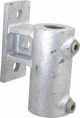 Kee - 1-1/4" Pipe, Malleable Iron Rail Base Pipe Rail Fitting - Galvanized Finish - Americas Industrial Supply
