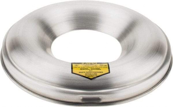 Justrite - Aluminum Steel Fire Resistant Head - 12 Inch Outside Diameter, 4.5 Gallon Complete Drum, 5 Inch Opening Diameter, FM and UL Standards - Americas Industrial Supply