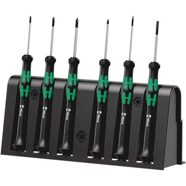 Wera - Screwdriver Sets Screwdriver Types Included: Phillips; Slotted; Microstix Number of Pieces: 6 - Americas Industrial Supply