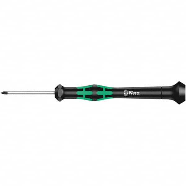 Wera - M Point, 40mm Blade Length Microstix Screwdriver - 137mm OAL - Americas Industrial Supply