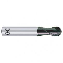 1/2" Dia. - 2-1/2" OAL - Carbide - Ball End HP End Mill-2 FL - Americas Industrial Supply