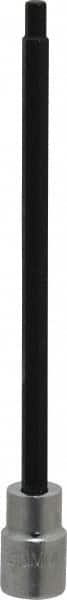 Proto - 3/8" Drive, 5mm Hex Bit Socket - 6-29/32" OAL, 5" Bit Length - Americas Industrial Supply