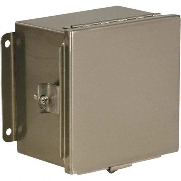 Wiegmann - NEMA 4X Stainless Steel Standard Enclosure with Continuous Hinge Cover - Americas Industrial Supply