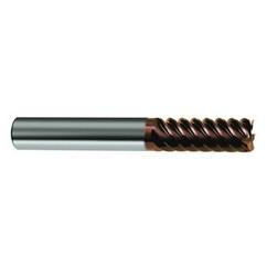 3/8" Dia. - 2-1/2" OAL - 45° Helix Nano-SI Carbide End Mill - 6 FL - Americas Industrial Supply