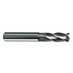 10mm Dia. x 72mm Overall Length 4-Flute Square End Solid Carbide SE End Mill-Round Shank-Center Cut-Uncoated - Americas Industrial Supply