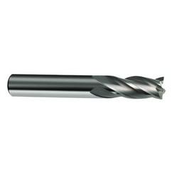 4mm Dia. x 50mm Overall Length 4-Flute Square End Solid Carbide SE End Mill-Round Shank-Center Cut-Uncoated - Americas Industrial Supply