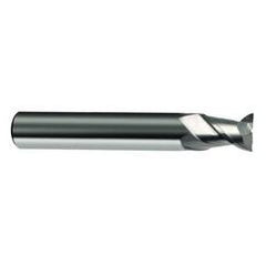16mm Dia. - 82mm OAL - 45° Helix Bright Carbide End Mill - 2 FL - Americas Industrial Supply