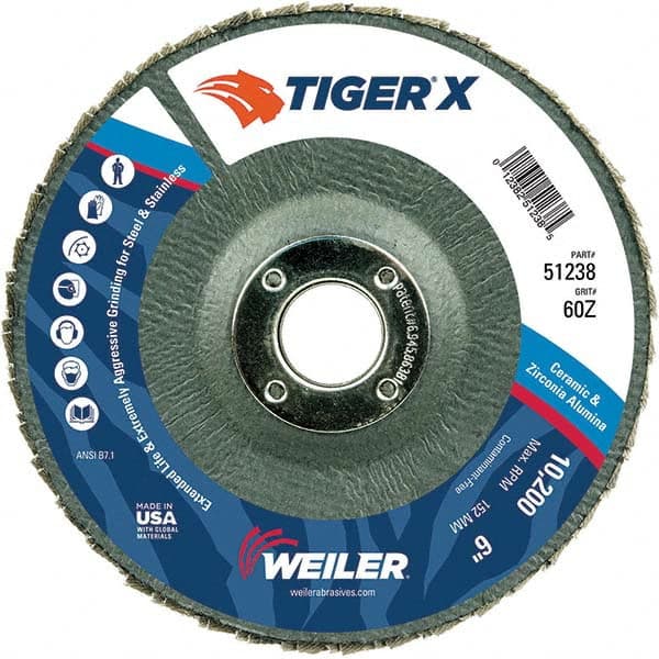 Weiler - Flap Discs Abrasive Type: Coated Flap Disc Type: Type 29 - Americas Industrial Supply
