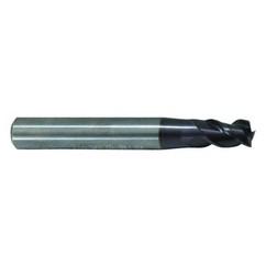 7mm Dia. - 58mm OAL - 45° Helix Firex Carbide End Mill - 3 FL - Americas Industrial Supply