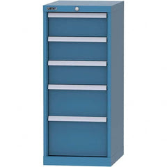 LISTA - 5 Drawer, 216 Compartment Bright Blue Steel Modular Storage Cabinet - Americas Industrial Supply