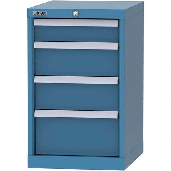 LISTA - 4 Drawer, 216 Compartment Bright Blue Steel Modular Storage Cabinet - Americas Industrial Supply