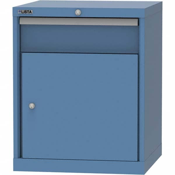 LISTA - 1 Drawer, 84 Compartment Bright Blue Steel Modular Storage Cabinet - Americas Industrial Supply